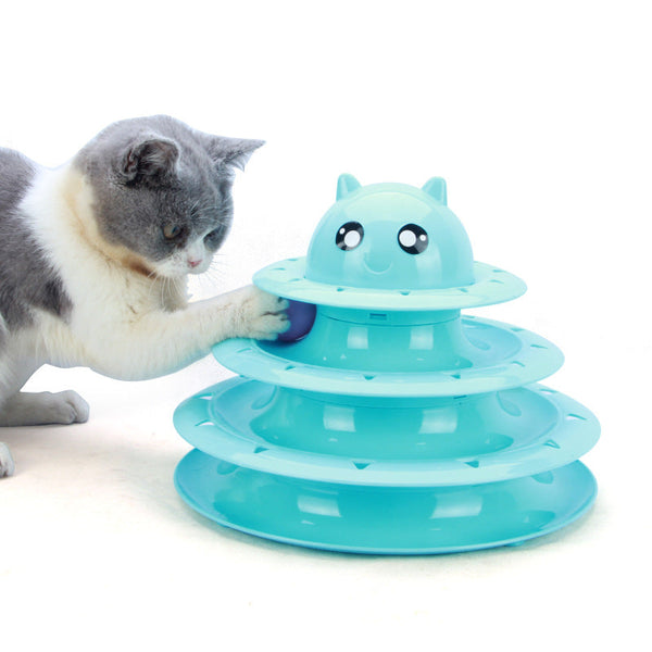 Three-Layer Cat Toy Turntable Ball